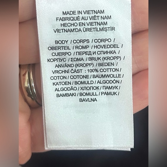 Lauren Ralph Lauren Black Tunic V Neck Top Size 3X Classic Basic Layering Office - Picture 6 of 6